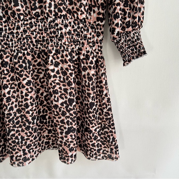 Parker ~ Smocked Drop-Waist Animal Print Dress - Picture 4 of 10